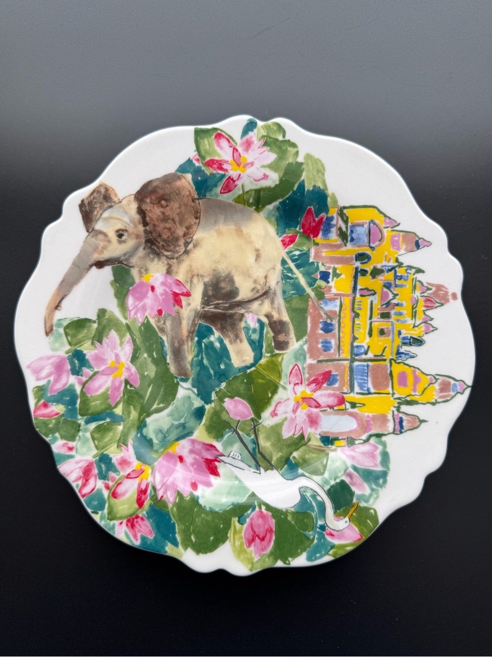 Anthropologie Rebekah Maysles Scalloped Edge Plate